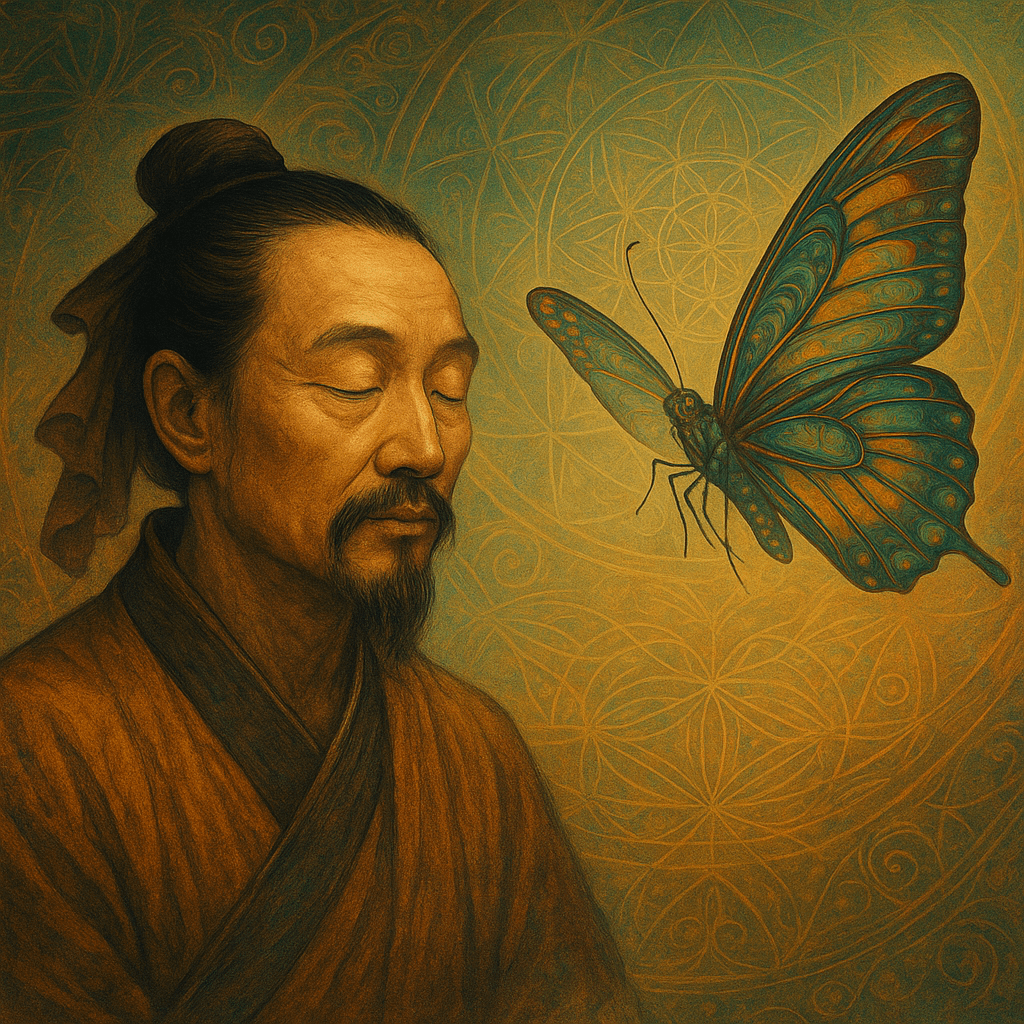 Chang Tsu dreaming he was a butterfly